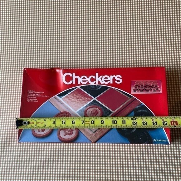 Vintage 1982 Checkers game. Made in USA. SEALED. Damaged box - Picture 13 of 16